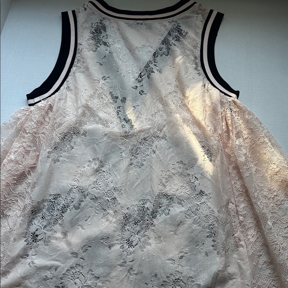 Akira on the sidelines lace jersey mini dress in pink - Picture 6 of 9